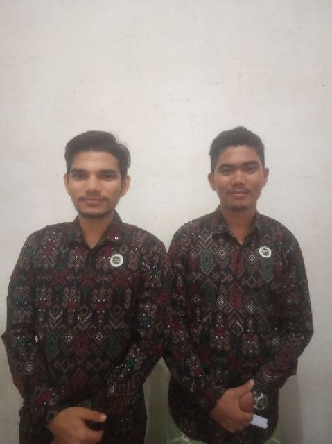 Sanvanina Kemeja Batik Songket  Lengan Panjang Slim Fit Sumba Black Songket