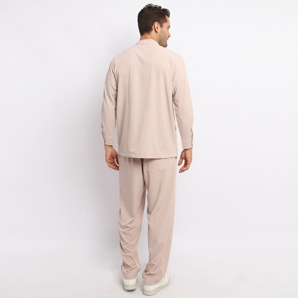 Baju Jaga MLS - CREAM Scrubs on Call Stretchy Lengan Panjang