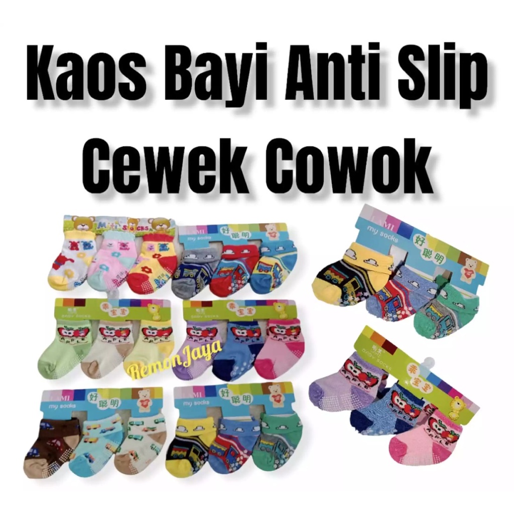 KAOS KAKI ANAK / Kids Socks Motif Lucu Karakter Unisex 1-2Tahun Halus
