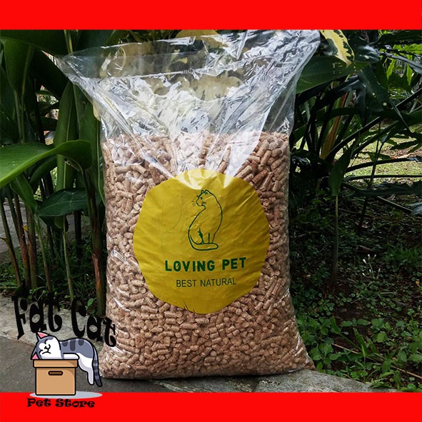 Wood Pelet Kucing 10kg Wood pellet pelet kayu Kucing Anjing Kelinci