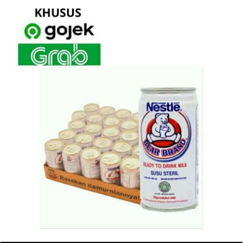 

[Instant Gojek/Grab] Nestle Susu Bear Brand 189 ml x 30pcs // 1 Karton