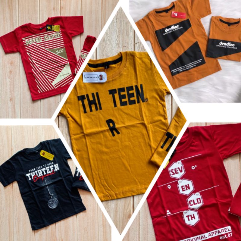 kaos distro anak ( paket lusinan dan kodian)