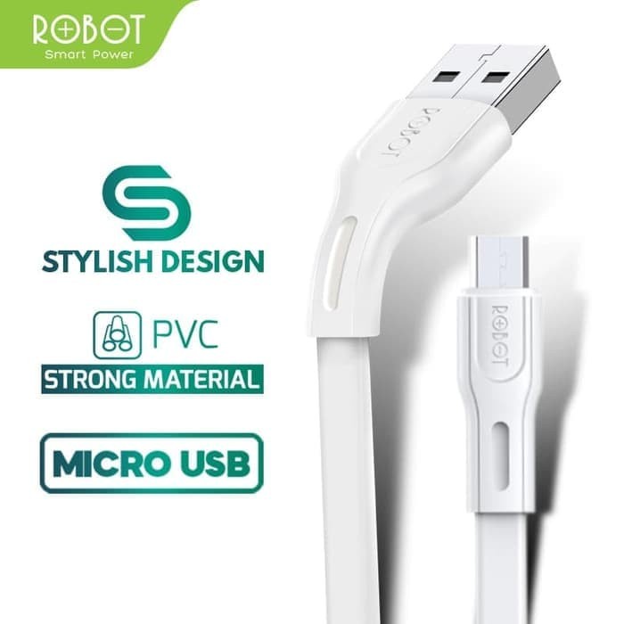 ROBOT Kabel Data RDM100S Android Micro USB 1M Data Cable - Garansi Resmi 1