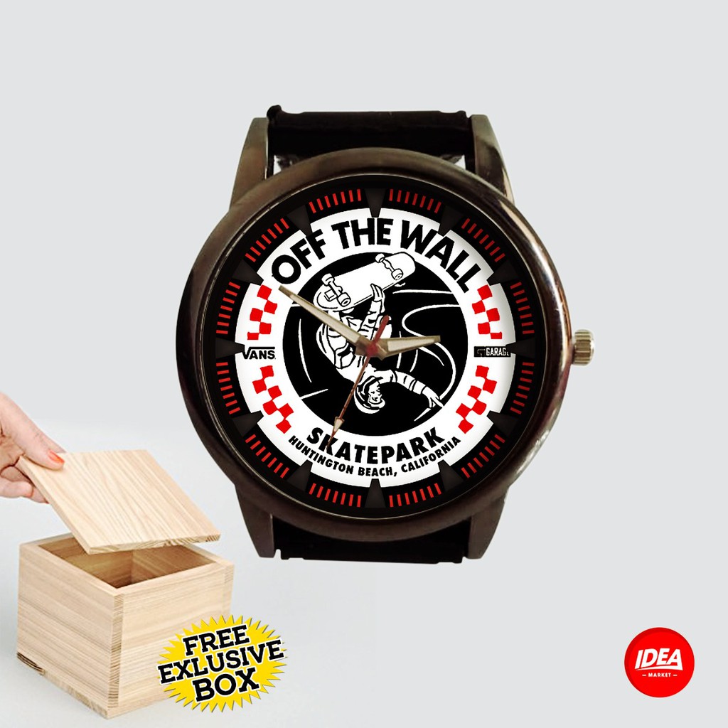 Jam Tangan Pria Rubber Custom SKATE PARK Terbaru - FREE EXCLUSIVE BOX