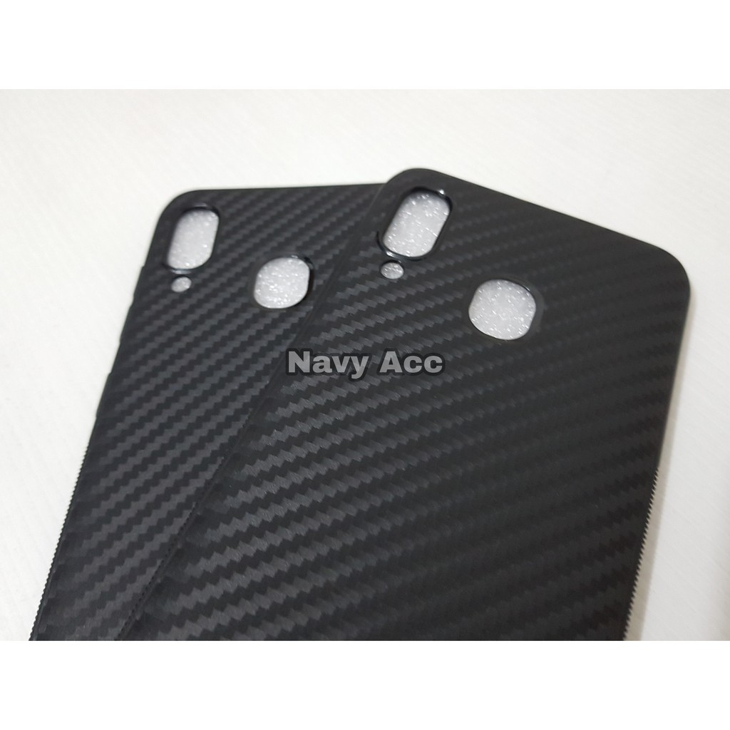 Case Carbon Samsung M20 - Softcase Carbon Samsung M20