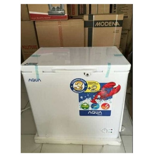 AQUA Chest Freezer / Box Freezer 150 Liter AQF-160 PROMO GARANSI RESMI