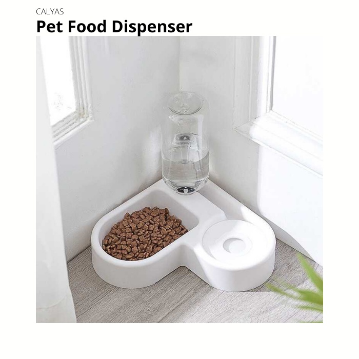 Tempat Makan Minum Anjing Kucing Pet Food Drink Dispenser