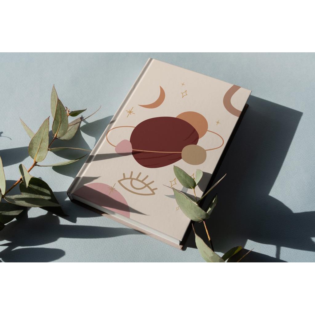 

GARANSI! BISA CUSTOM NAMA - NOTEBOOK A5 HARDCOVER ABSTRACT BOHO COLLECTION