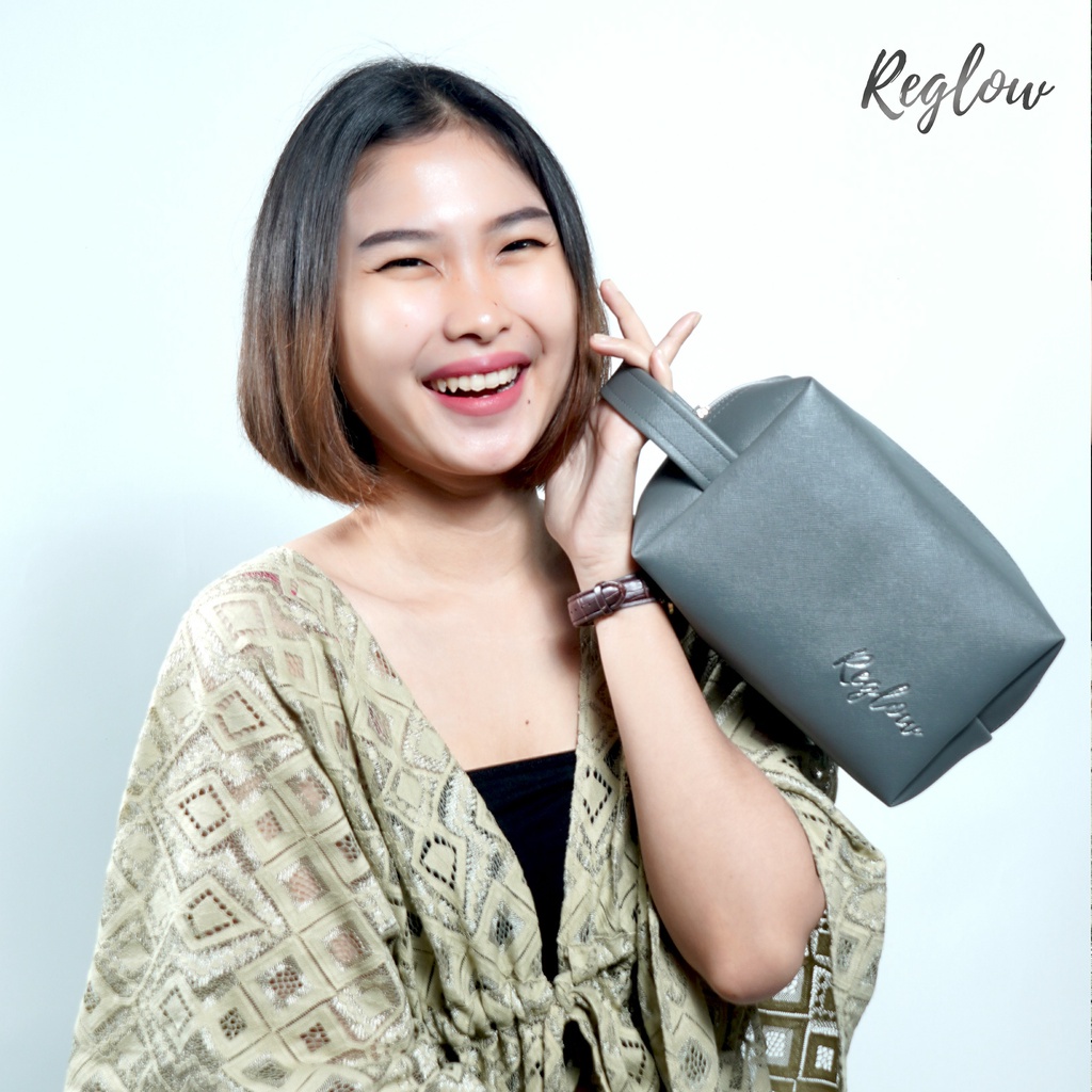 Reglow Eksklusif Pouch Tempat Skincare Kosmetik Tas Make Up Original