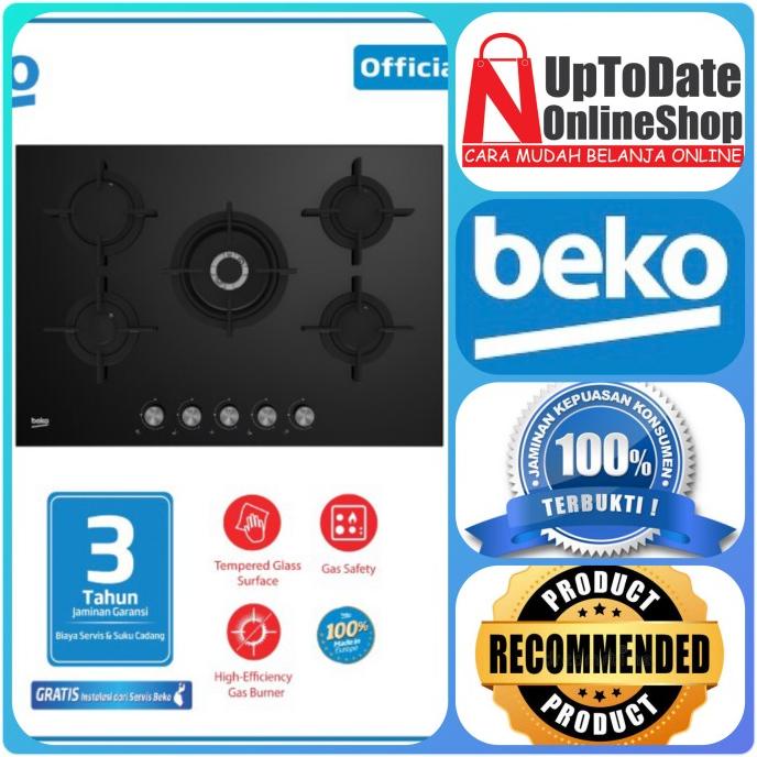 Kompor Tanam 5 Tungku Beko Hilw75222Sl Big Flame Gas Safety Tempered Ordershayy