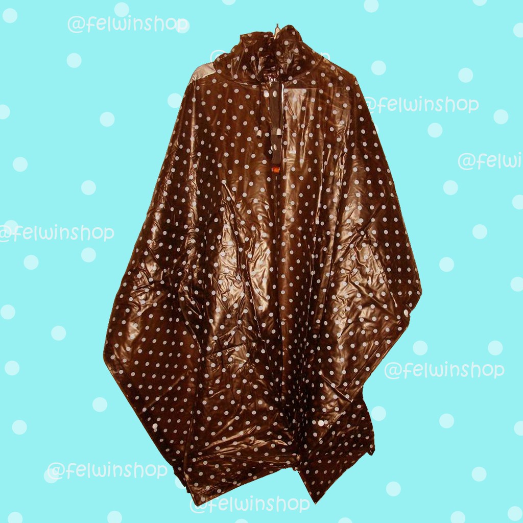 Jas Hujan Ponco / Poncho Lengan Polkadot - Elmondo 713 HARGA PROMO