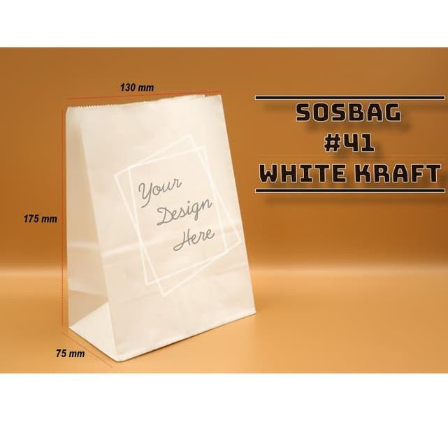 

Recomend Goodbee Paper Bag Kode 41 - White Kraft - Kantong Kertas Goodbee White - 100pcs ,,