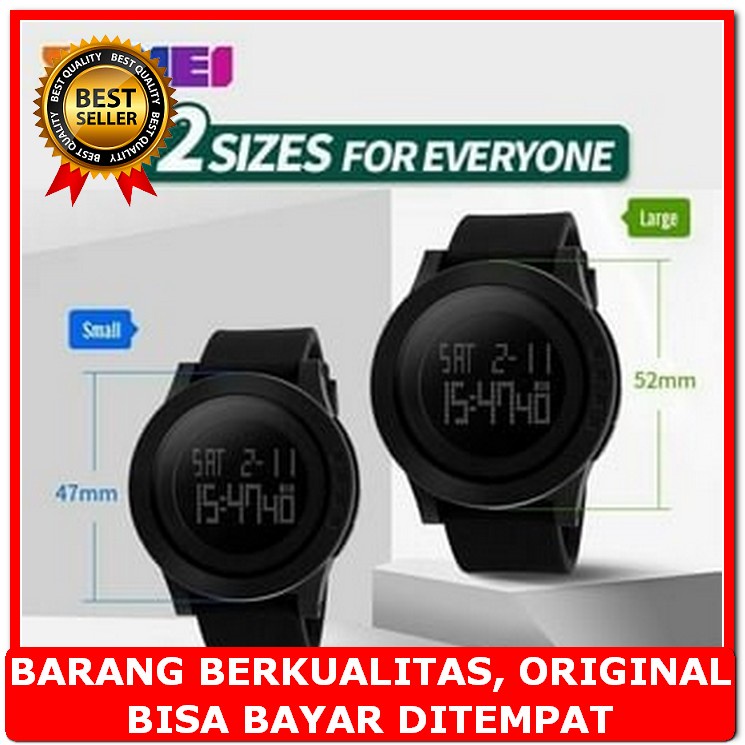 Jam Tangan Wanita  Authentic | Jam Tangan  Ori 100% | Jam Tangan  VB434  Digital Skmei 1193 Black W