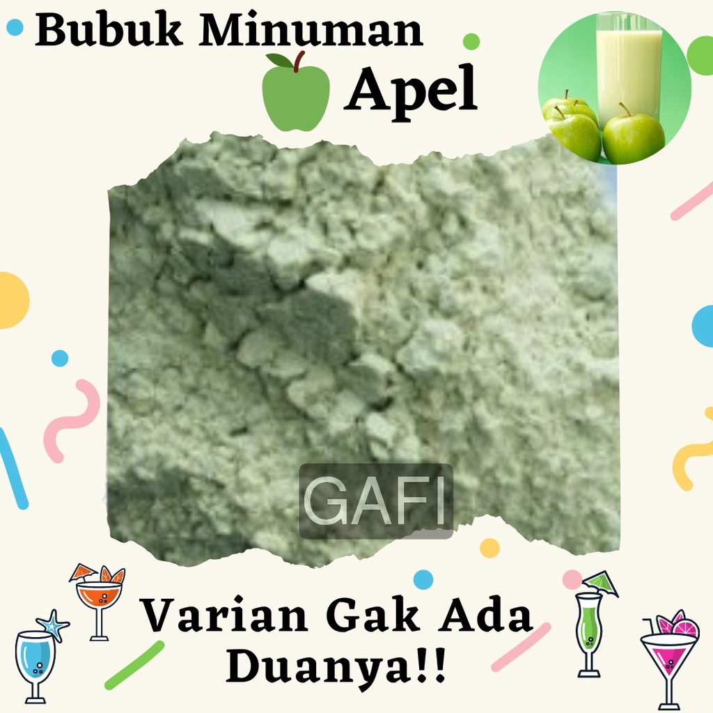 

Bubuk Minuman Rasa Apel 1Kg Minuman Powder Apel Kiloan Drinking Powder 1 Kg Kekinian Boba Aneka Instan Murah Enak Terbaik Halal Premium Distributor Toko Bukan Verlin
