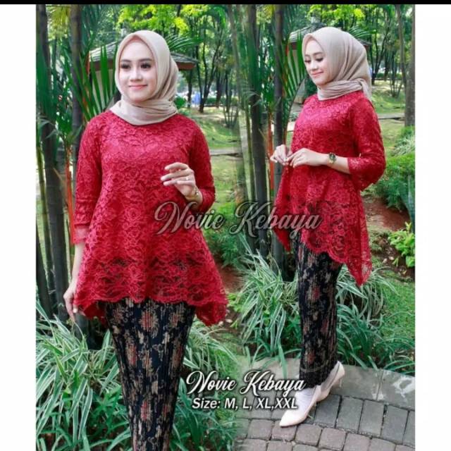 READY  kebaya jumbo - kebaya rinjani - baju ukuran besar - kebaya modern - BIG SIZE - LD 130cm