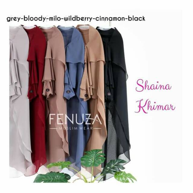 SHAINA KHIMAR || Hijab Syari 3LAYER ORIGINAL BY FENUZA