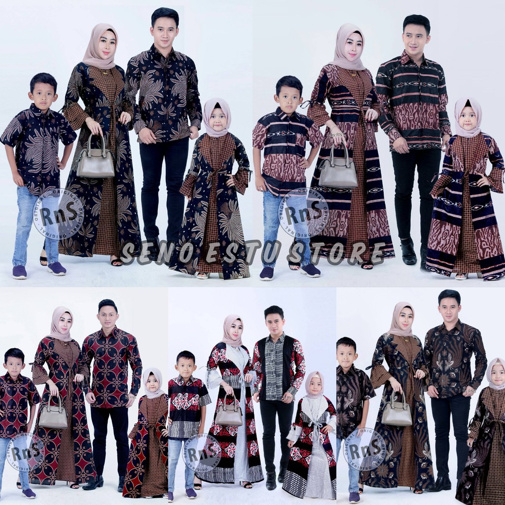 Maura Couple (COD) - Sania Ruffle Batik Couple ori Ndoro jowi DNT Garansi Termurah Shopee Batik couple keluarga