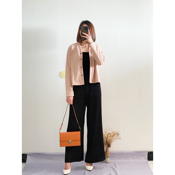 Yolla Set (Atasan/Cullote/ Set Cardigan with Comfy Cullote)