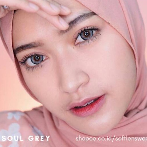 Softlens Soul Gray Normal Minus Brown Dreamcon Dreamcolor1 Kontak Lensa Wedding Pengantin Wisuda