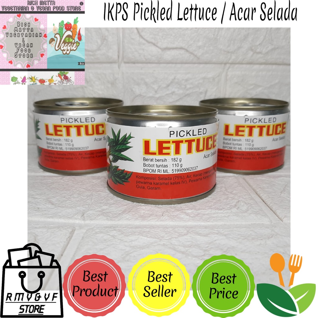

IKPS Pickled Lettuce Acar Selada Chaisim Cai Sim 182g Vegetarian Vegan