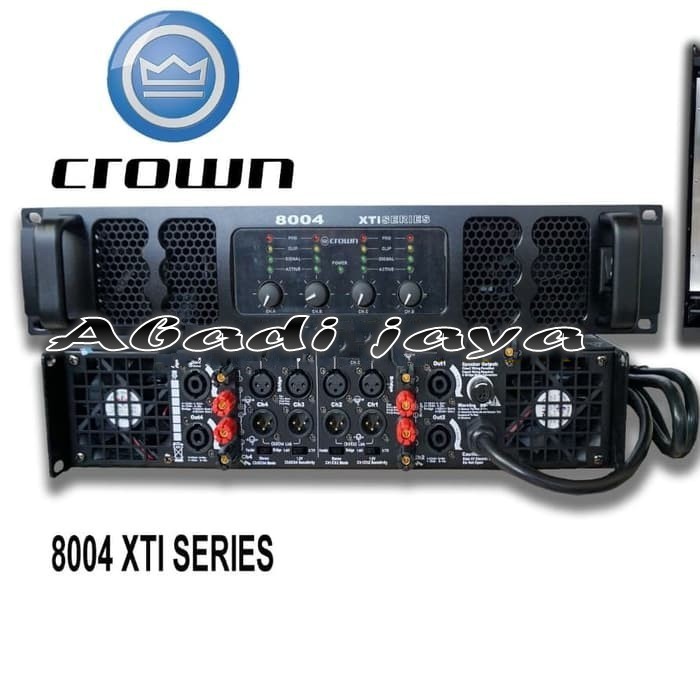 Power crown 8004 XTI series 4 channel 4 x 800 crown 8004xti