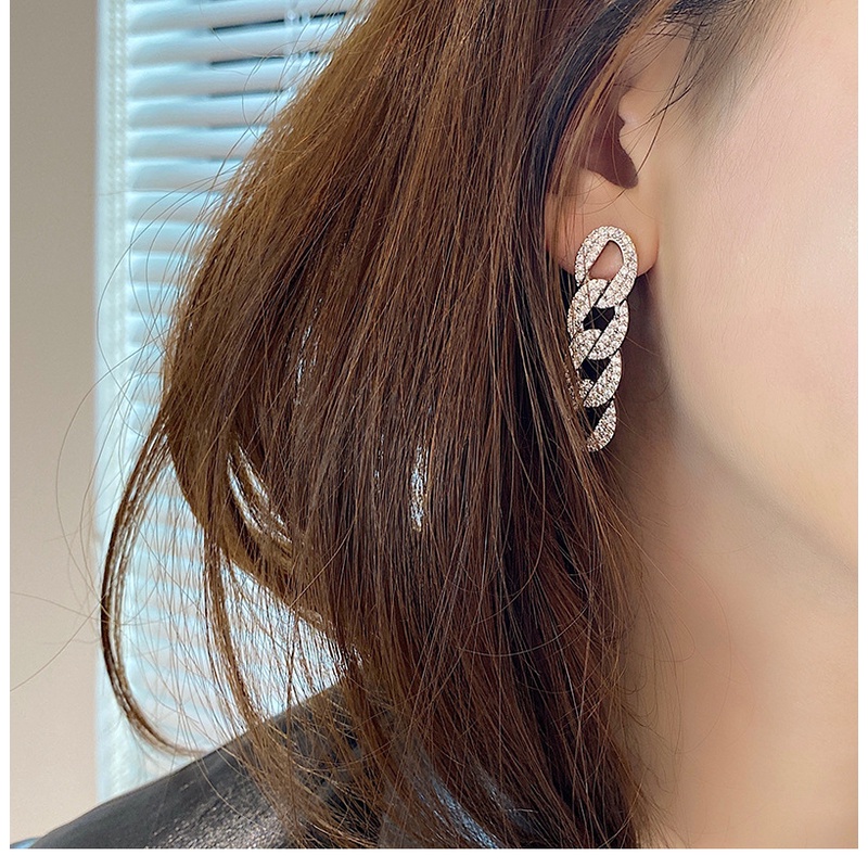 Eropa dan Amerika SHANZUAN rantai anting-anting niche temperamen dan berlebihan perak pin anting-ant