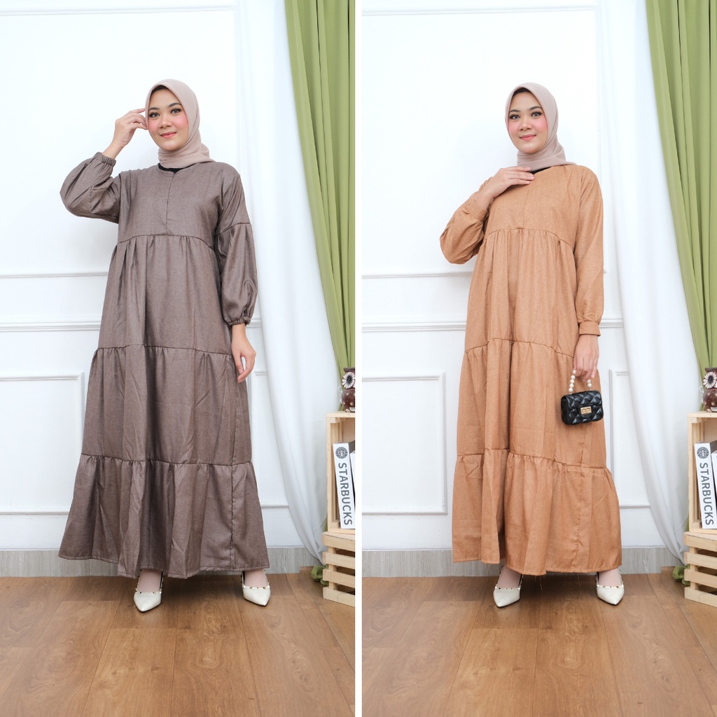 FUJI GAMIS DRESS KATUN SUSUN