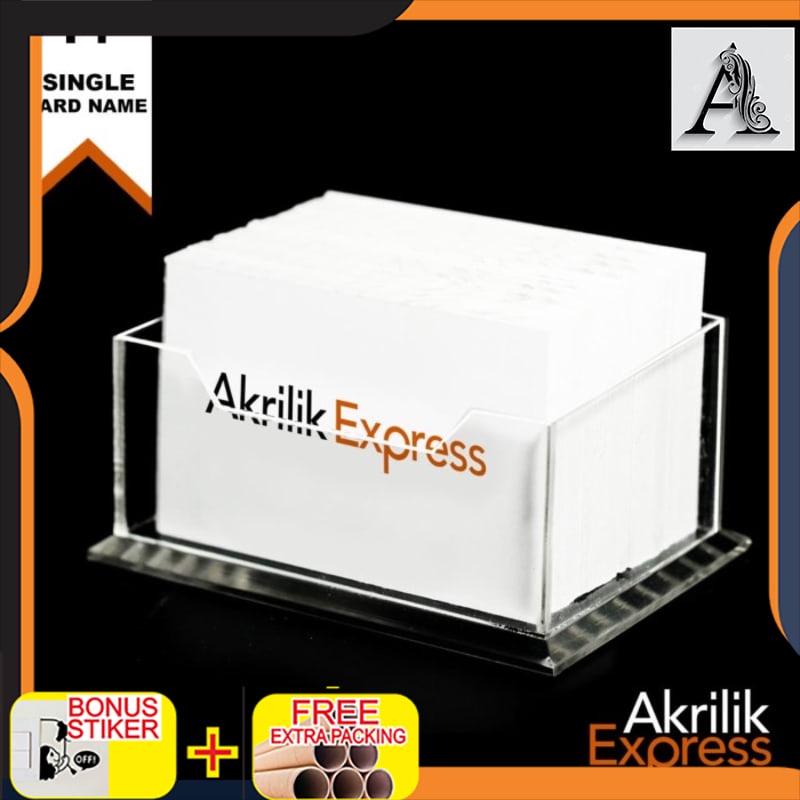 

Promo Tempat Kartu Nama Akrilik Y1 / display kartu nama acrylic / akrilik