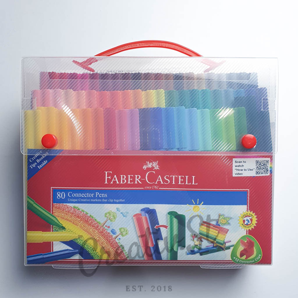 

FABER CASTELL Connector Pen 80 Spidol Warna Pulpen Warna