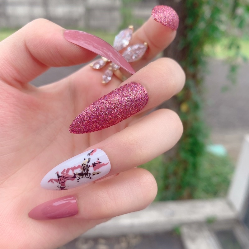 Kuku Palsu 【A148，lem sticker】Nikah kuku Wedding False Nailart Pengantin Tangan