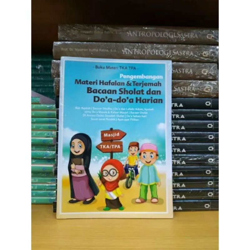 buku materi TKA dan TPA pengembangan materi hafalan dan terjemahan bacaan sholat