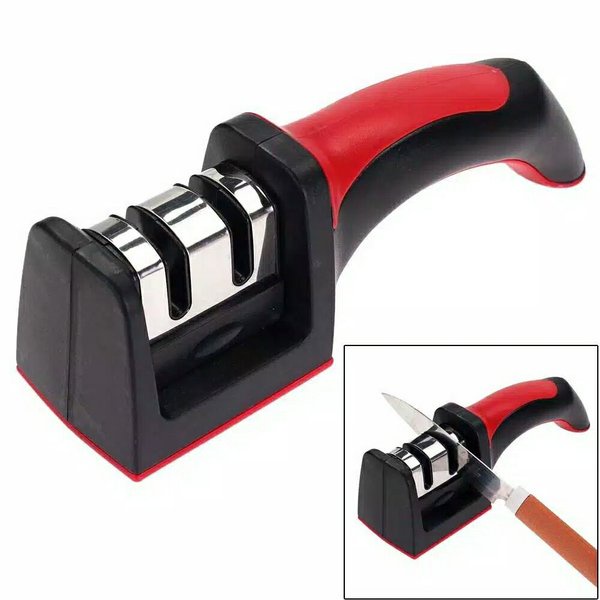 Pengasah Pisau 2 SLOT Alat asahan cepat dan tajam knife sharpener swift sharp