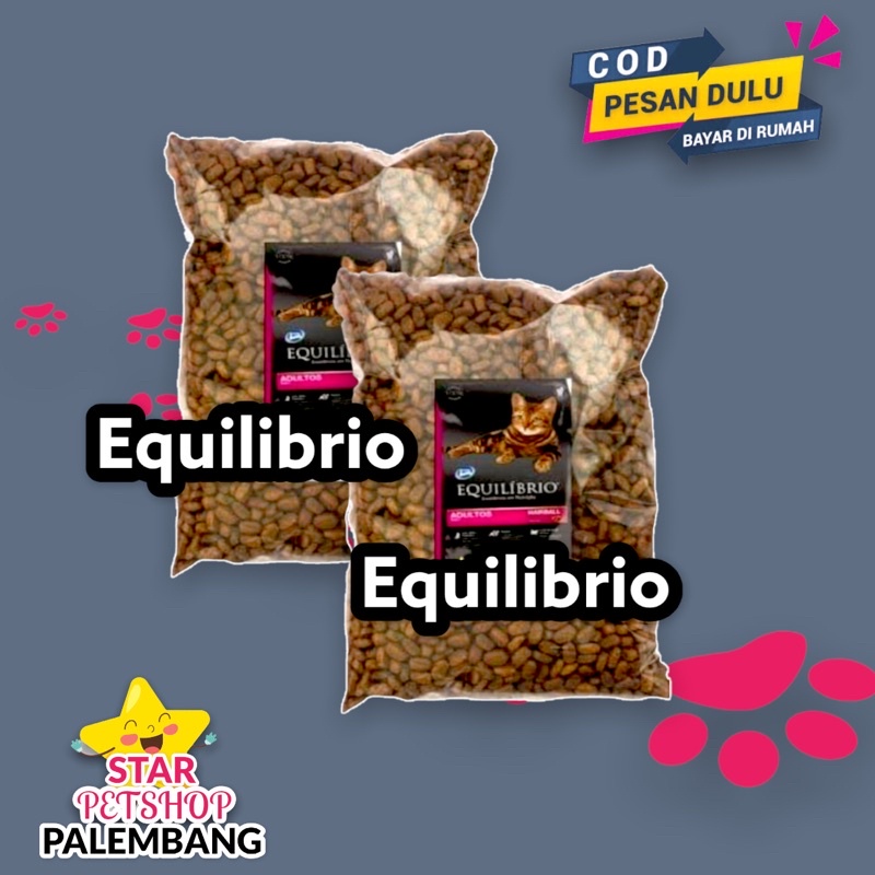 Makanan Kucing Equilibrio Adult Repack 1kg