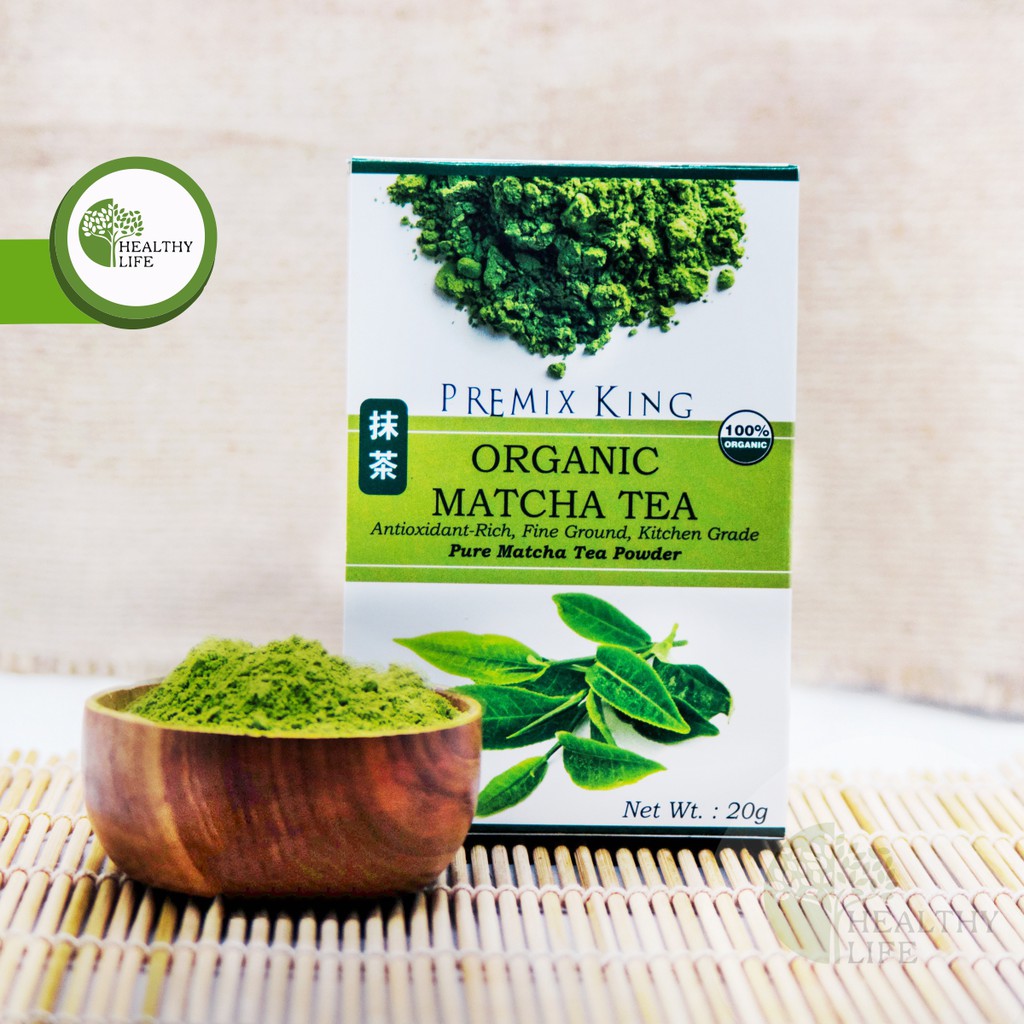 Premix King - Organic Matcha Tea Powder / Bubuk Matcha Murni Premium 20gr