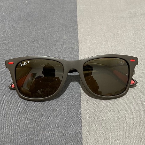 Kacamata gelap coklat tua sunglasses pria wanita RAYBAN bukan ORI - preloved