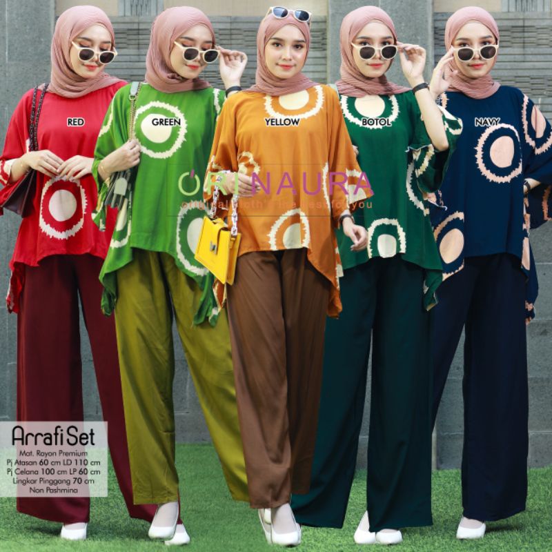 ARRAFI SET BAJU SETELAN PANT BY ORI NAURA