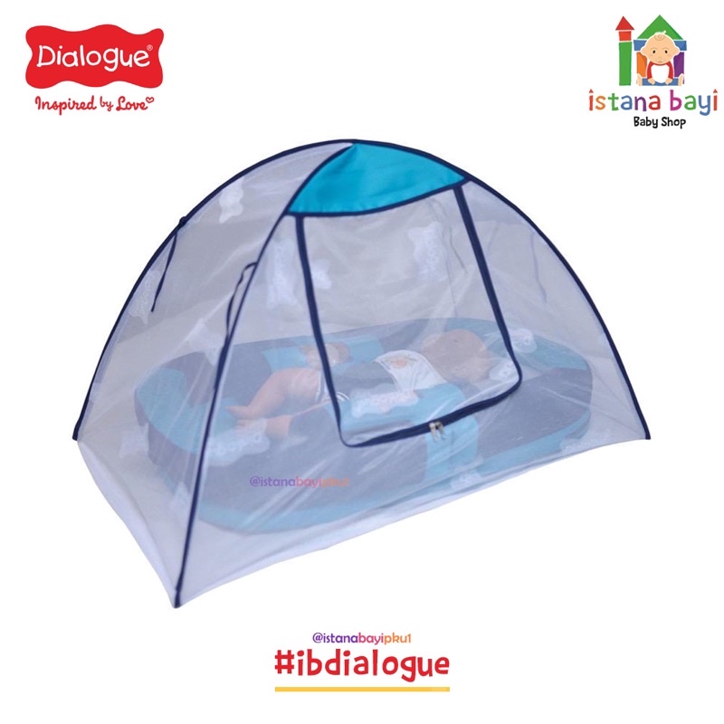 Dialogue Kasur Bayi 2 in 1 Sofa + Kelambu Baby Hippo Series DGK9113