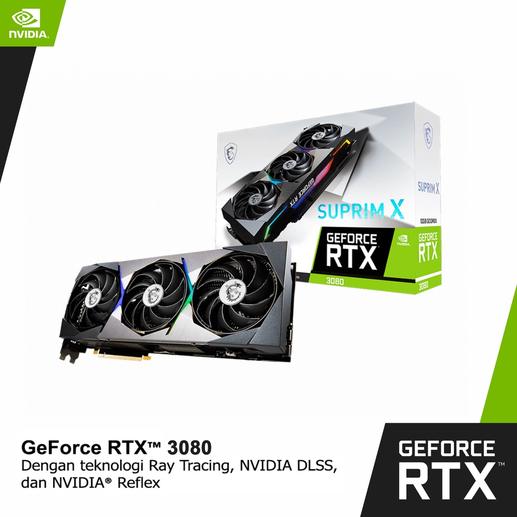 VGA MSI GeForce RTX 3080 SUPRIM X 10G LHR | RTX3080 10GB GDDR6X
