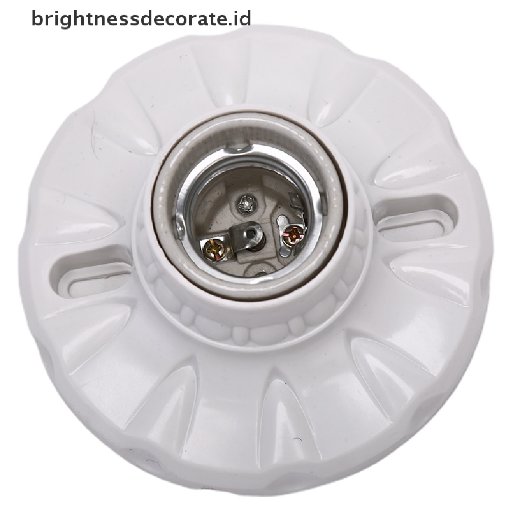 (Birth) Fitting Lampu Bohlam Led E27 Bentuk Bulat Bahan Keramik (Id)