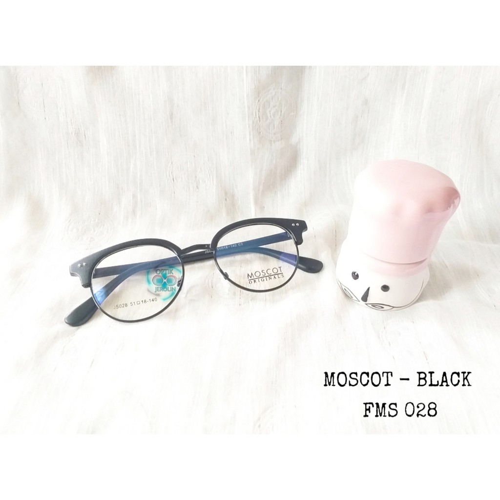 Jual Kacamata Frame Moscot Black Shopee Indonesia