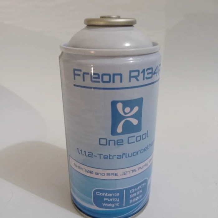 PREON / FREON R 134 A ONE COOL KALENG FREON AC KULKAS 390 GRAM