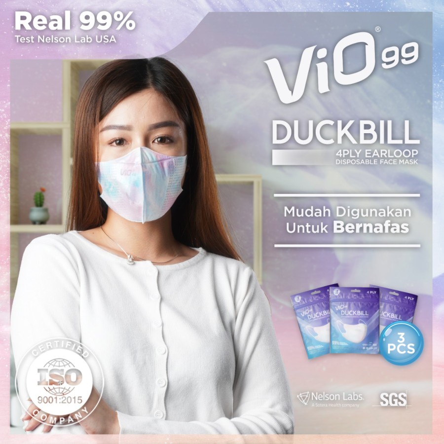 Vio Duckbill Mask Masker Medis Perpack Isi 3pcs