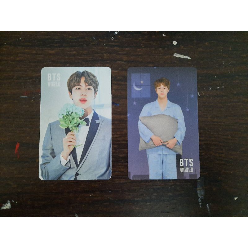 OFFICIAL BTS PC Photocard photo card kim seokjin jin bts world btsw album