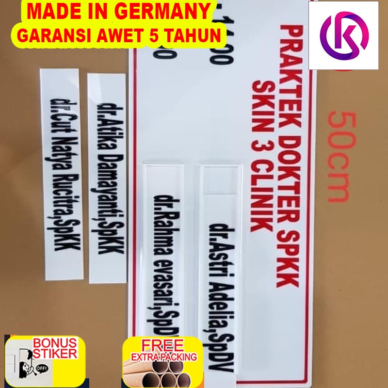 

Terlaris Acrylic papan Nama Dokter