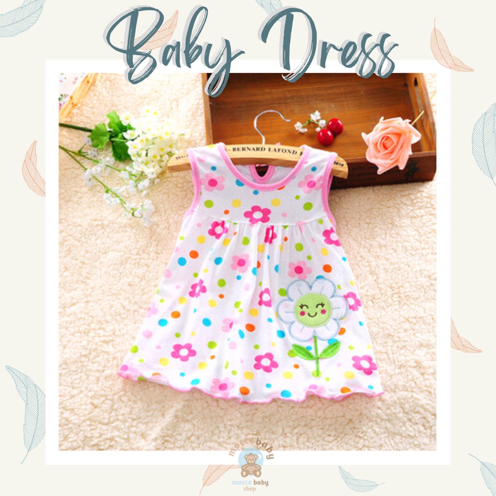 MBSS - Dress DEAR SUNNY Bayi Perempuan / Baju Bayi Cewek / Pakaian Bayi Perempuan Lucu / DS13