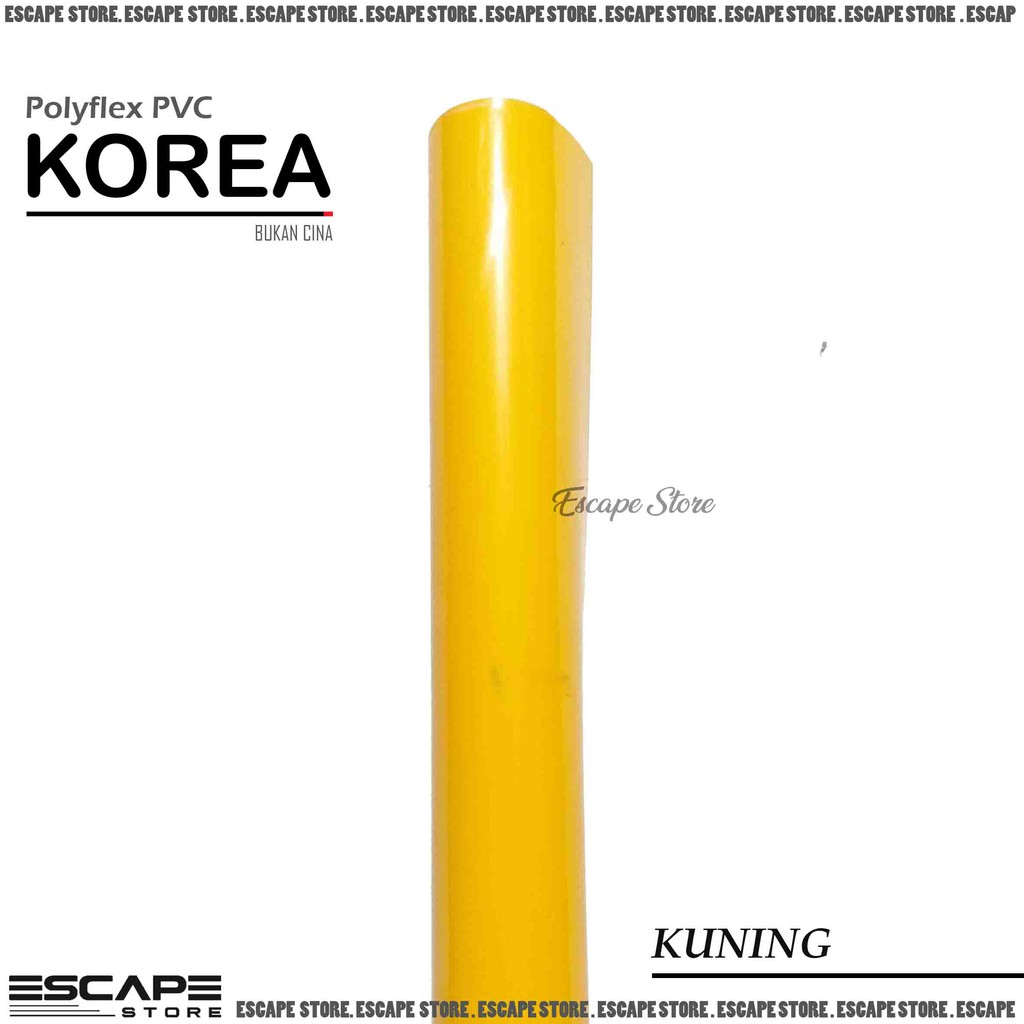 Polyflex PVC Korea . Poliflex PVC Korea Meteran Murah - Kuning