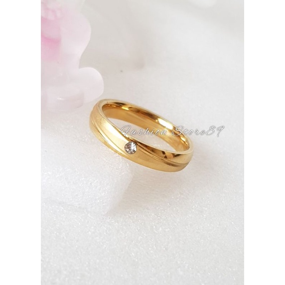 Cincin Couple Cincin nikah Emas Silver Titanium kualitas impor premium antikarat selamanya cincin nikah halal cincin Pasangan cincin single fashion titanium