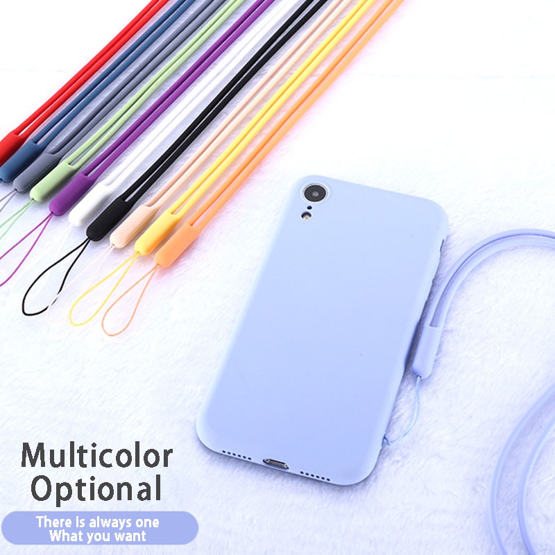 Silicone Cell Phone Lanyard for Iphone Samsung Phone Wrist Straps Keychain Camera Strap Id Card Usb Hanging Rope TOTALL