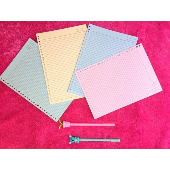 Isi Kertas Binder - Kertas File - Kertas Note Loose Leaf /Isi File / Isi Binder / Kertas Refill