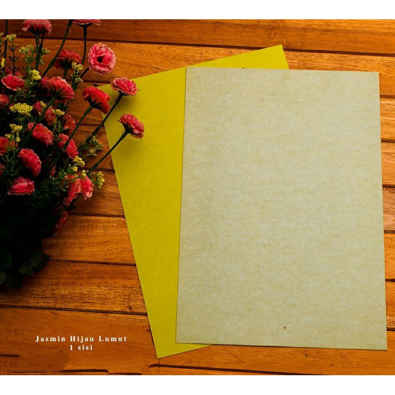 

Jasmin hijau lumut muda. Jasmin 1 sisi ukuran A4